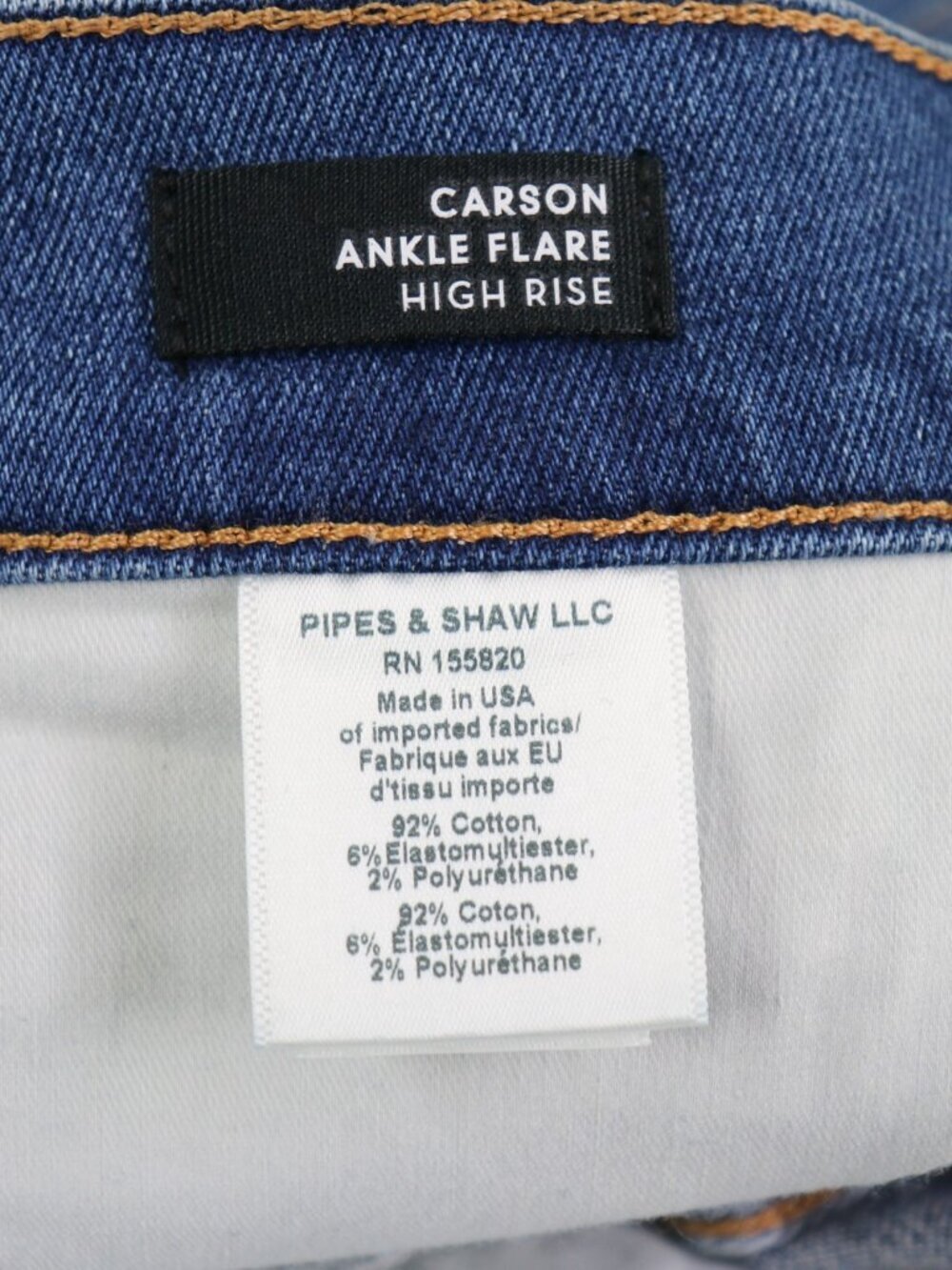 Veronica Beard Carson High Rise Ankle Flare Jeans Raw Hem Blue 32 Kick Flare - Picture 4 of 14